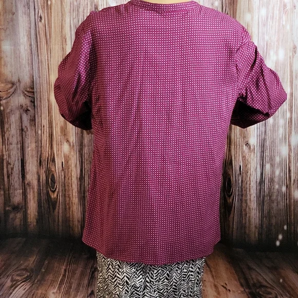 NWOT Hilfiger Women's Long Sleeve Printed Blouse Size L - Picture 7 of 9